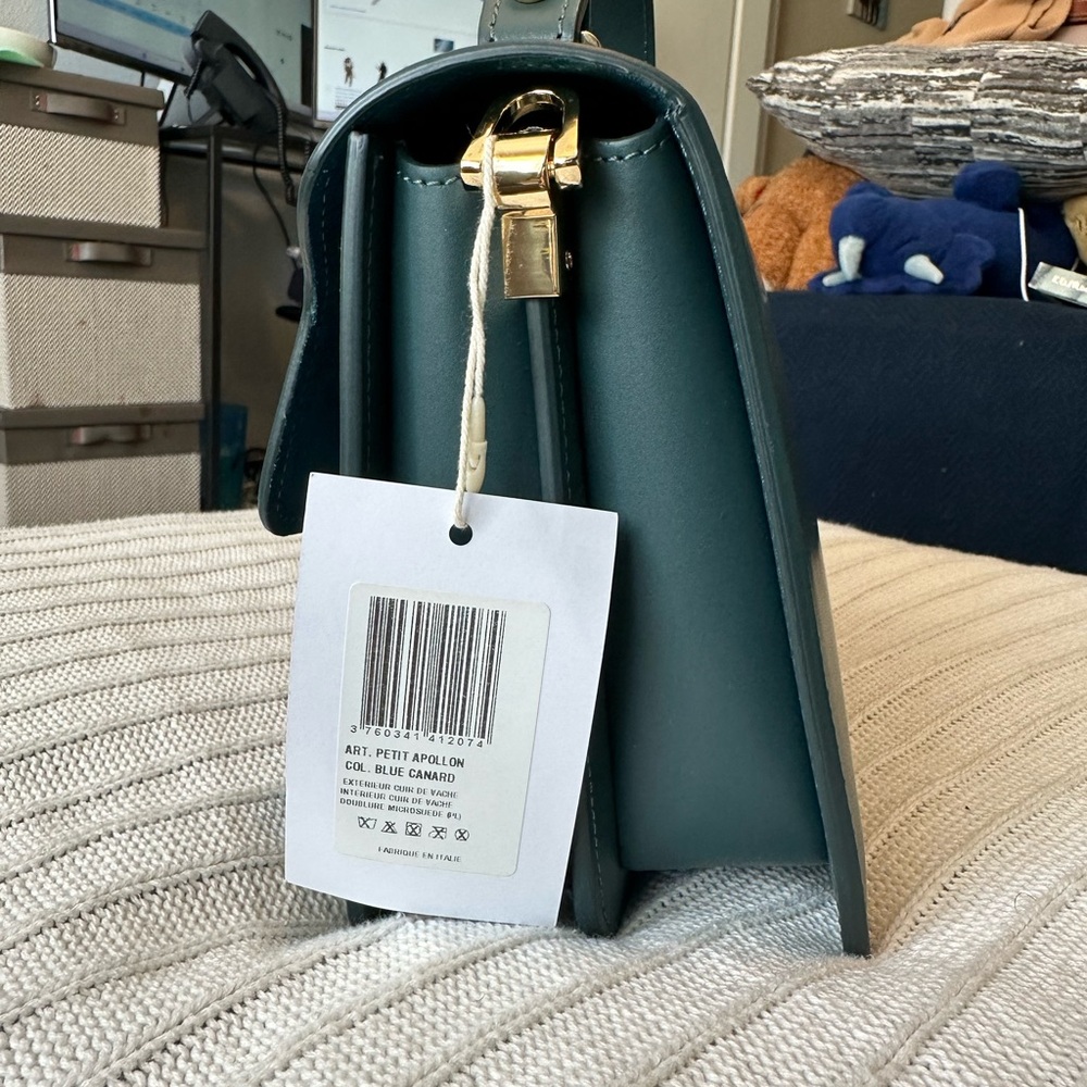 Maison RINCEAU Teal La Apollon Too Handle Satchel Bag - Picture 12 of 14